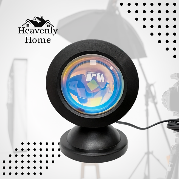 GlowCircle – Regenboog LED Sfeerlamp & Selfie Projector