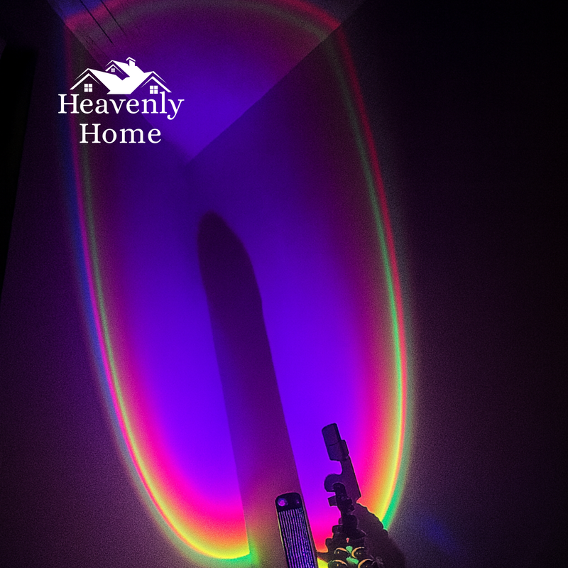 GlowCircle – Regenboog LED Sfeerlamp & Selfie Projector