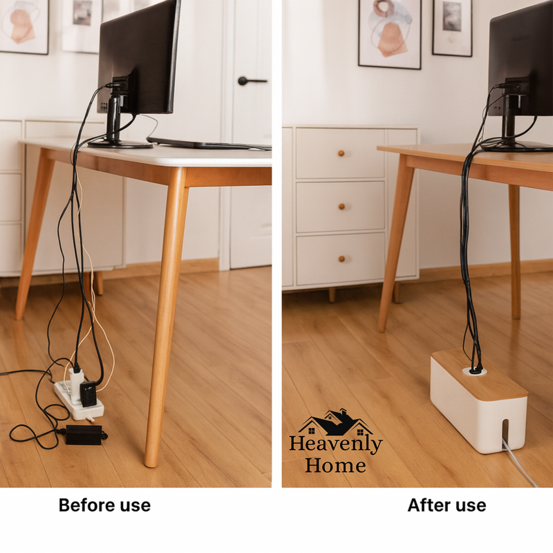 Kabel Management Box – Stijlvol & Functioneel