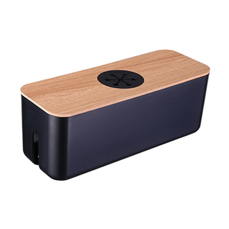Houten kabel opbergdoos Power Line opbergdoos Stofdichte oplader Socket Organizer Wire Case Home Kabelhaspel Organizer2025-09-06 17:23:40