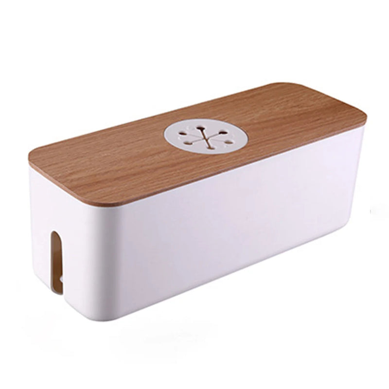 Houten kabel opbergdoos Power Line opbergdoos Stofdichte oplader Socket Organizer Wire Case Home Kabelhaspel Organizer2025-09-06 17:23:40