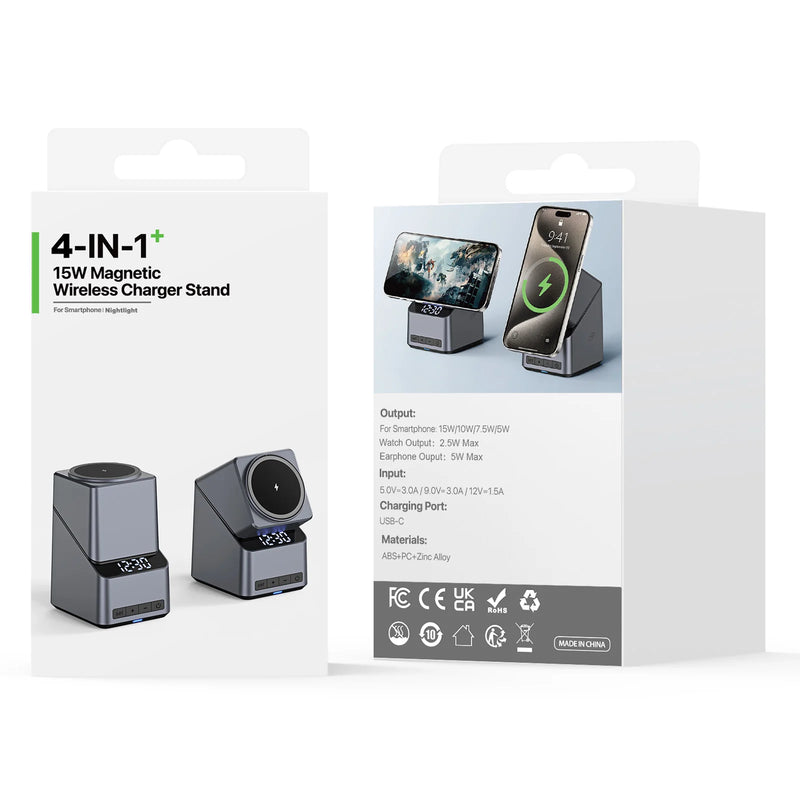 MagCharge Pro 4-in-1 – Magnetische Draadloze Snellader