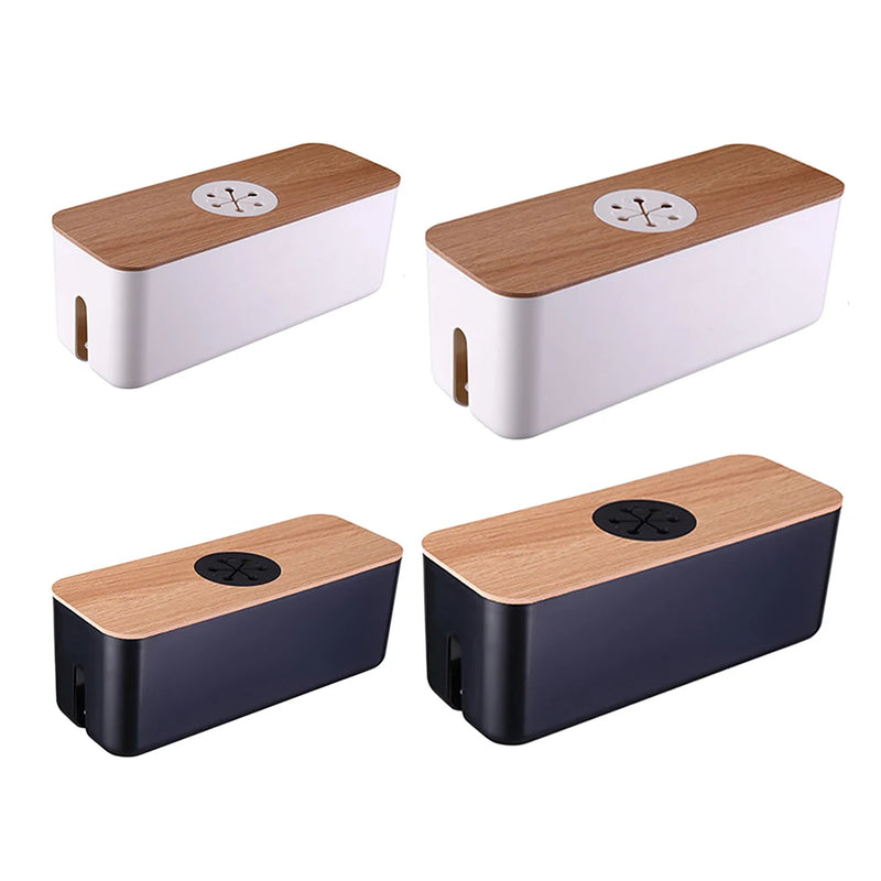 Houten kabel opbergdoos Power Line opbergdoos Stofdichte oplader Socket Organizer Wire Case Home Kabelhaspel Organizer2025-09-06 17:23:40