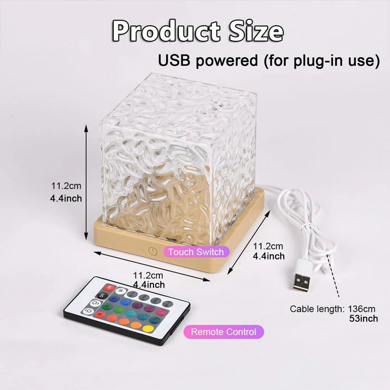 Crystal Wave – 16-kleuren Ocean & Aurora Ambiance Lamp