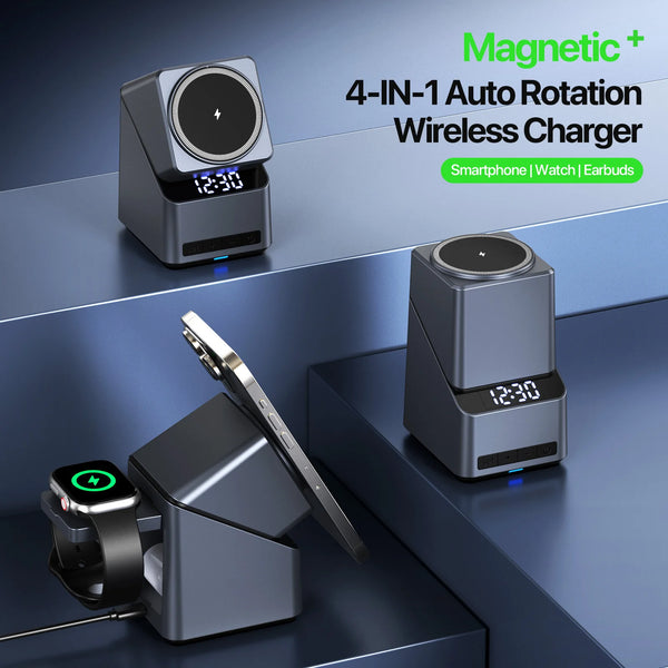 MagCharge Pro 4-in-1 – Magnetische Draadloze Snellader