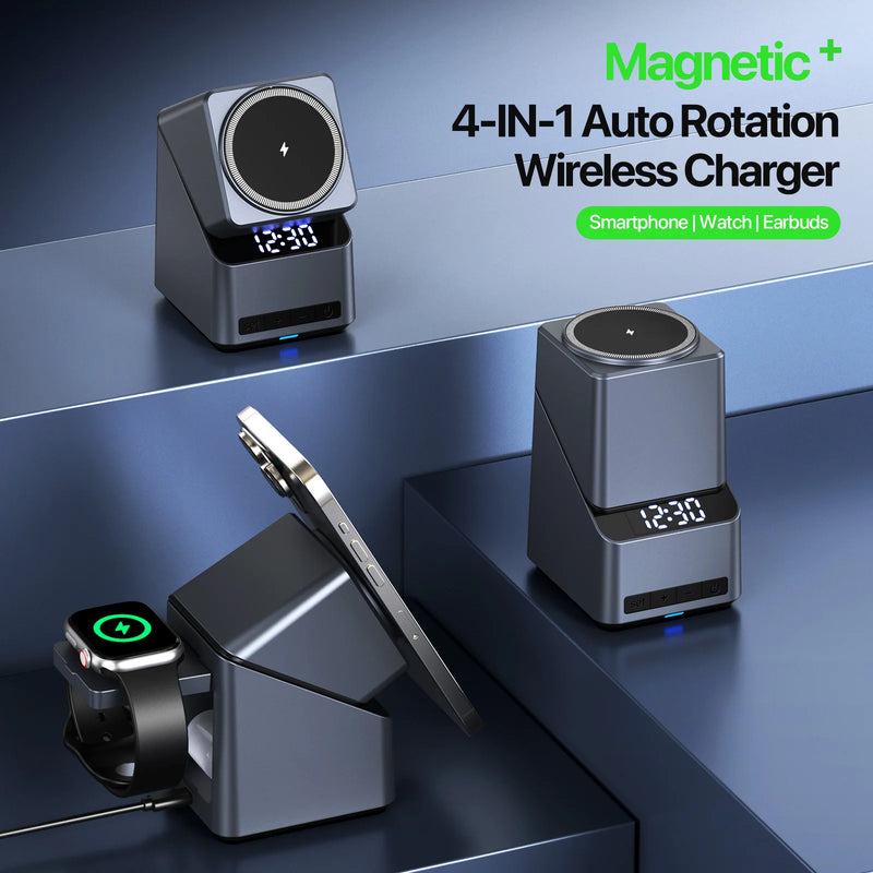 MagCharge Pro 4-in-1 – Magnetische Draadloze Snellader